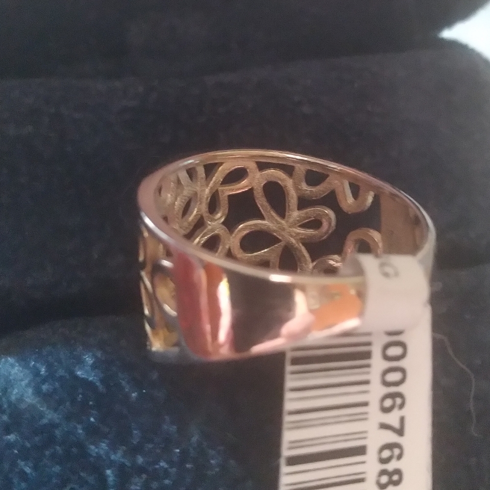 925 SS Butterfly/Floral Ring 😯 - Picture 4 of 10